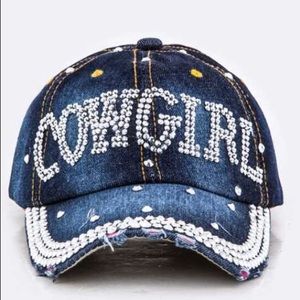 Embellished CowGirl Crystal Cap